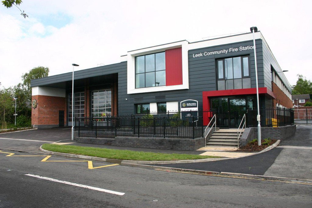 Leek community fire station entrance