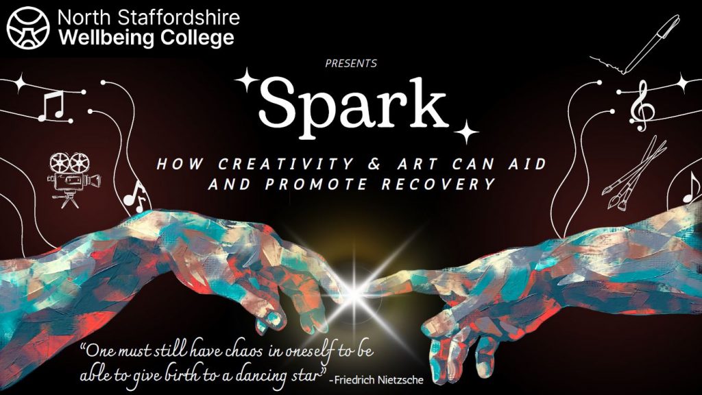 Spark workshop image with two hands touching